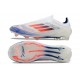 Tacos de Futbol adidas F50 Elite Laceless FG Ftwr Blanco Azul Lúcido Rojo