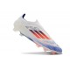 Tacos de Futbol adidas F50 Elite Laceless FG Ftwr Blanco Azul Lúcido Rojo