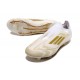 Tacos de Futbol adidas F50 Elite Laceless FG Ftwr Blanco Azul Lúcido Rojo