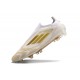 Tacos de Futbol adidas F50 Elite Laceless FG Ftwr Blanco Azul Lúcido Rojo