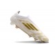 Tacos de Futbol adidas F50 Elite Laceless FG Ftwr Blanco Azul Lúcido Rojo