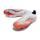 adidas F50+ Elite Sin Cordones FG Ftwr Blanco Azul Lúcido Rojo