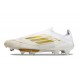 adidas F50+ Elite Sin Cordones FG Ftwr Blanco Dorado Met