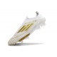 adidas F50+ Elite Sin Cordones FG Ftwr Blanco Dorado Met