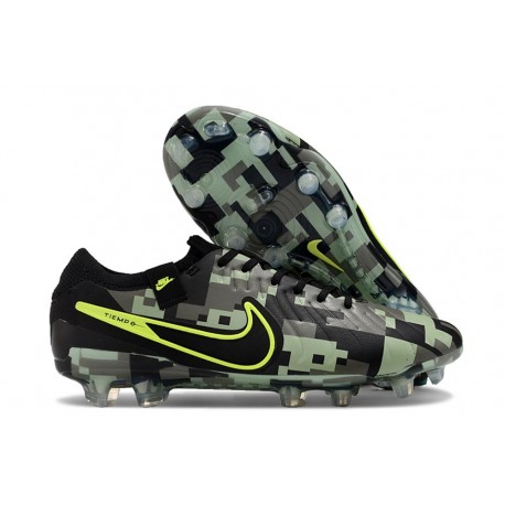 Botas de fútbol Nike Tiempo Legend 10 Elite FG Verde Negro