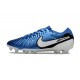 Botas de fútbol Nike Tiempo Legend 10 Elite FG Azul Blanco