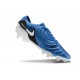 Botas de fútbol Nike Tiempo Legend 10 Elite FG Azul Blanco