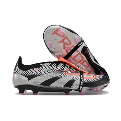 adidas Predator Elite Foldover Tongue FG Negro Gris Rojo